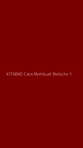 Tampilan Antarmuka Aplikasi Kitab4d Cara Membuat Website - 1