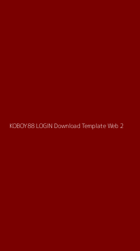 Tampilan Antarmuka Aplikasi Koboy88 Login Download Template Web - 2