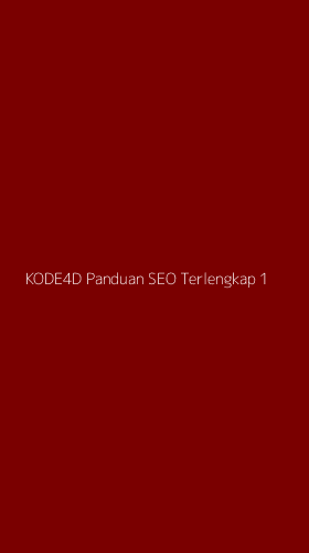 Tampilan Antarmuka Aplikasi Kode4d Panduan Seo Terlengkap - 1