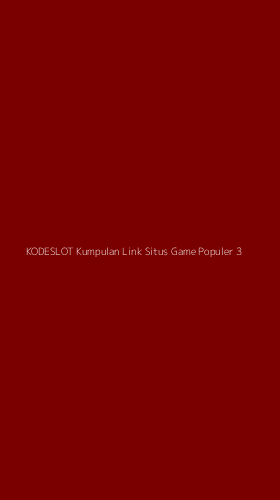 Tampilan Antarmuka Aplikasi Kodeslot Kumpulan Link Situs Game Populer - 3
