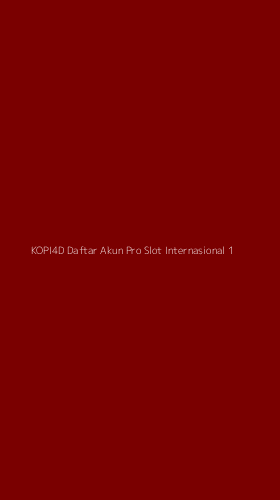 Tampilan Antarmuka Aplikasi Kopi4d Daftar Akun Pro Slot Internasional - 1