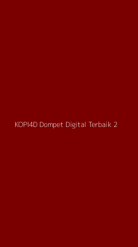 Tampilan Antarmuka Aplikasi Kopi4d Dompet Digital Terbaik - 2