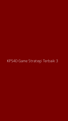 Tampilan Antarmuka Aplikasi Kps4d Game Strategi Terbaik - 3
