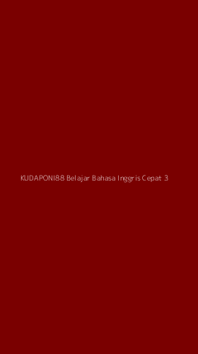 Tampilan Antarmuka Aplikasi Kudaponi88 Belajar Bahasa Inggris Cepat - 3