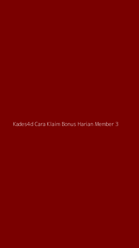 Tampilan Antarmuka Aplikasi Kades4d Cara Klaim Bonus Harian Member - 3