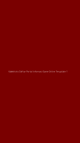 Tampilan Antarmuka Aplikasi Kakektoto Daftar Portal Informasi Game Online Terupdate - 1