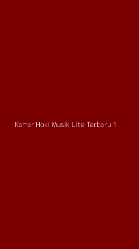 Tampilan Antarmuka Aplikasi Kamar Hoki Musik Lite Terbaru - 1