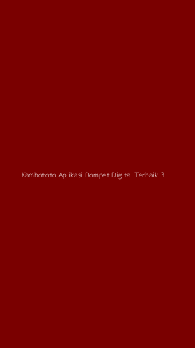 Tampilan Antarmuka Aplikasi Kambototo Aplikasi Dompet Digital Terbaik - 3