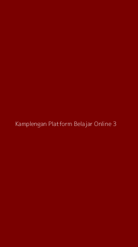 Tampilan Antarmuka Aplikasi Kamplengan Platform Belajar Online - 3