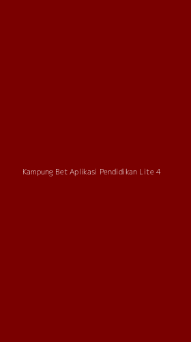 Tampilan Antarmuka Aplikasi Kampung Bet Aplikasi Pendidikan Lite - 4