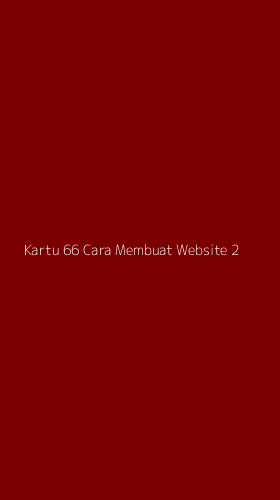 Tampilan Antarmuka Aplikasi Kartu 66 Cara Membuat Website - 2