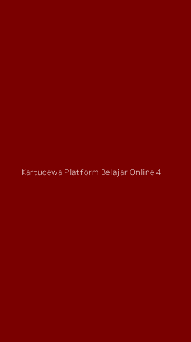 Tampilan Antarmuka Aplikasi Kartudewa Platform Belajar Online - 4