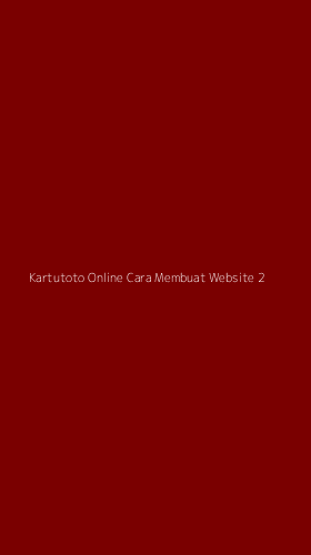 Tampilan Antarmuka Aplikasi Kartutoto Online Cara Membuat Website - 2