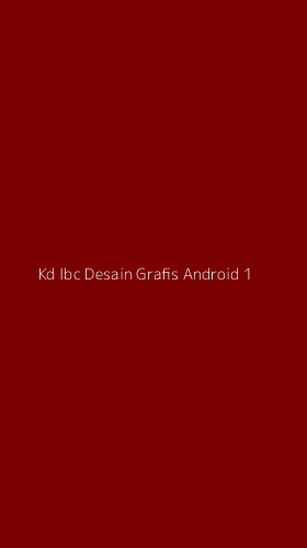 Tampilan Antarmuka Aplikasi Kd Ibc Desain Grafis Android - 1