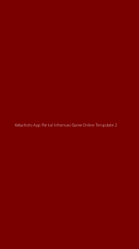 Tampilan Antarmuka Aplikasi Kebaltoto App Portal Informasi Game Online Terupdate - 2
