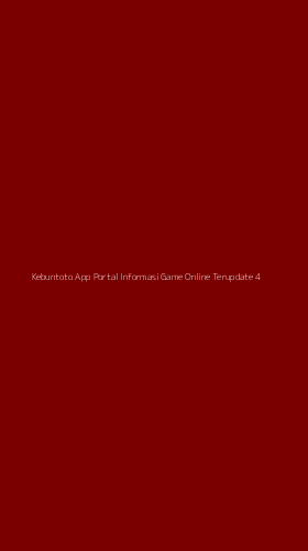 Tampilan Antarmuka Aplikasi Kebuntoto App Portal Informasi Game Online Terupdate - 4