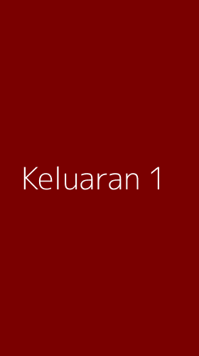 Tampilan Antarmuka Aplikasi Keluaran - 1