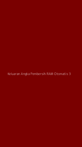 Tampilan Antarmuka Aplikasi Keluaran Angka Pembersih Ram Otomatis - 3