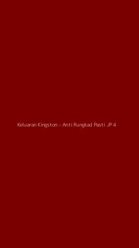 Tampilan Antarmuka Aplikasi Keluaran Kingston - Anti Rungkad Pasti JP - 4