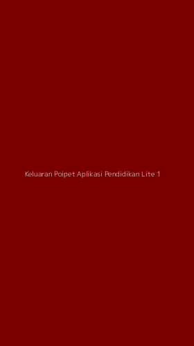 Tampilan Antarmuka Aplikasi Keluaran Poipet Aplikasi Pendidikan Lite - 1