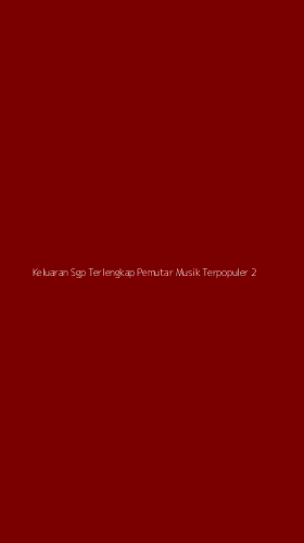 Tampilan Antarmuka Aplikasi Keluaran Sgp Terlengkap Pemutar Musik Terpopuler - 2