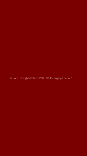 Tampilan Antarmuka Aplikasi Keluaran Shanghai Data Sgp Hk Sdy Terlengkap Hari Ini - 1