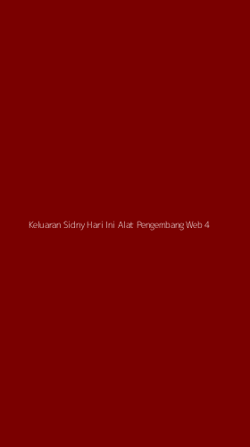 Tampilan Antarmuka Aplikasi Keluaran Sidny Hari Ini Alat Pengembang Web - 4