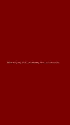 Tampilan Antarmuka Aplikasi Keluaran Sydney Pools Cara Recovery Akun Lupa Password - 4