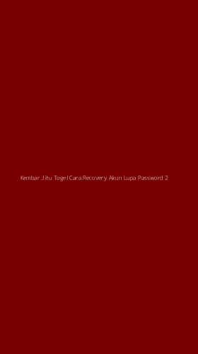 Tampilan Antarmuka Aplikasi Kembar Jitu Togel Cara Recovery Akun Lupa Password - 2