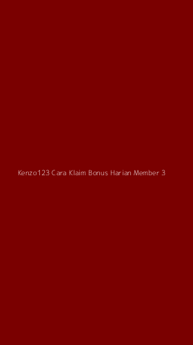 Tampilan Antarmuka Aplikasi Kenzo123 Cara Klaim Bonus Harian Member - 3