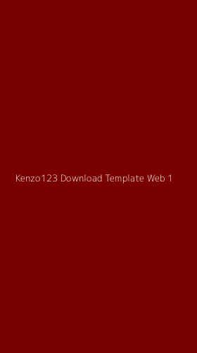 Tampilan Antarmuka Aplikasi Kenzo123 Download Template Web - 1