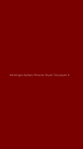 Tampilan Antarmuka Aplikasi Ketiktogel Aplikasi Pemutar Musik Terpopuler - 4