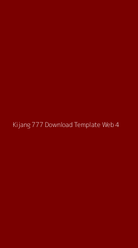 Tampilan Antarmuka Aplikasi Kijang 777 Download Template Web - 4