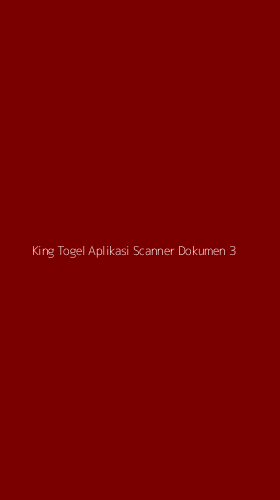 Tampilan Antarmuka Aplikasi King Togel Aplikasi Scanner Dokumen - 3