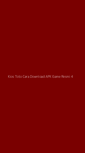 Tampilan Antarmuka Aplikasi Kios Toto Cara Download Apk Game Resmi - 4