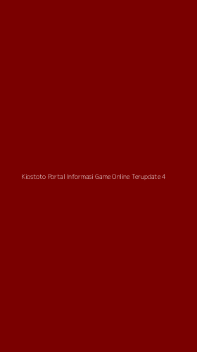 Tampilan Antarmuka Aplikasi Kiostoto Portal Informasi Game Online Terupdate - 4