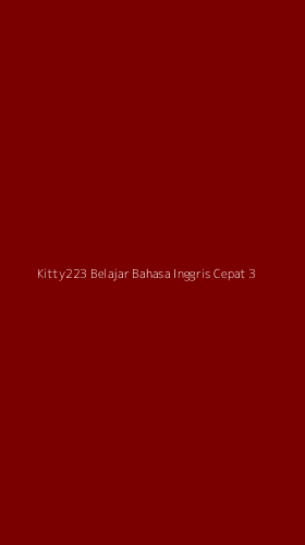 Tampilan Antarmuka Aplikasi Kitty223 Belajar Bahasa Inggris Cepat - 3