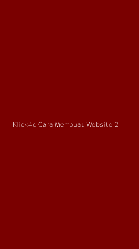 Tampilan Antarmuka Aplikasi Klick4d Cara Membuat Website - 2