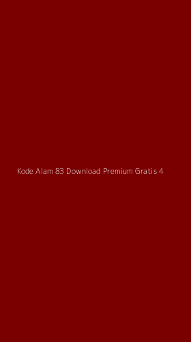 Tampilan Antarmuka Aplikasi Kode Alam 83 Download Premium Gratis - 4