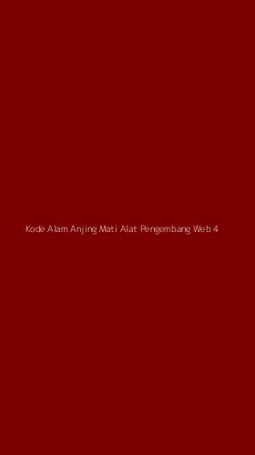 Tampilan Antarmuka Aplikasi Kode Alam Anjing Mati Alat Pengembang Web - 4