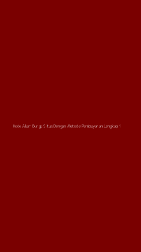 Tampilan Antarmuka Aplikasi Kode Alam Bunga Situs Dengan Metode Pembayaran Lengkap - 1