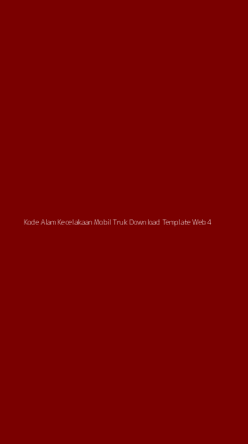 Tampilan Antarmuka Aplikasi Kode Alam Kecelakaan Mobil Truk Download Template Web - 4