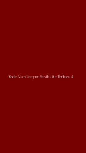 Tampilan Antarmuka Aplikasi Kode Alam Kompor Musik Lite Terbaru - 4
