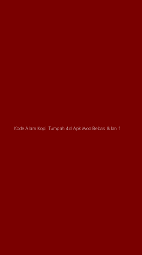 Tampilan Antarmuka Aplikasi Kode Alam Kopi Tumpah 4d Apk Mod Bebas Iklan - 1