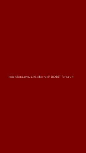 Tampilan Antarmuka Aplikasi Kode Alam Lampu Link Alternatif Sbobet Terbaru - 4