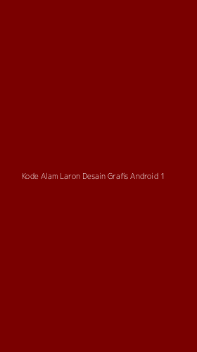 Tampilan Antarmuka Aplikasi Kode Alam Laron Desain Grafis Android - 1
