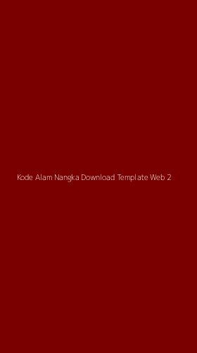 Tampilan Antarmuka Aplikasi Kode Alam Nangka Download Template Web - 2