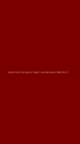 Tampilan Antarmuka Aplikasi Kode Alam Selingkuh Togel Cara Membuat Website - 3