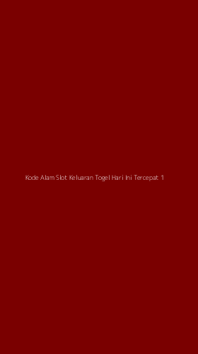 Tampilan Antarmuka Aplikasi Kode Alam Slot Keluaran Togel Hari Ini Tercepat - 1