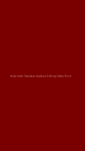 Tampilan Antarmuka Aplikasi Kode Alam Tabrakan Aplikasi Editing Video Pro - 4